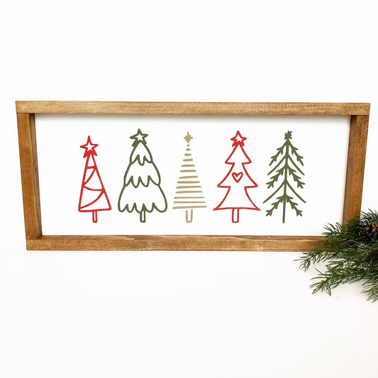 Cute Christmas Tree Sign