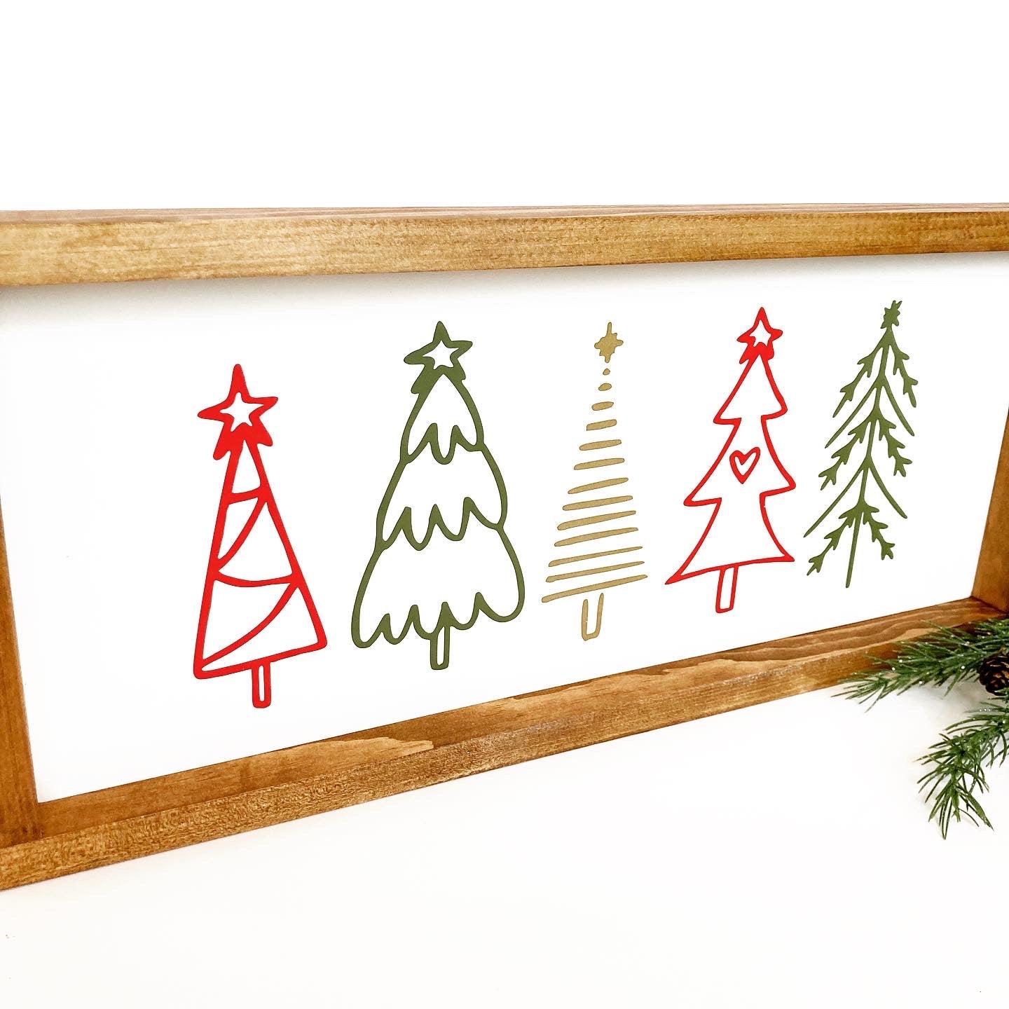 Cute Christmas Tree Sign