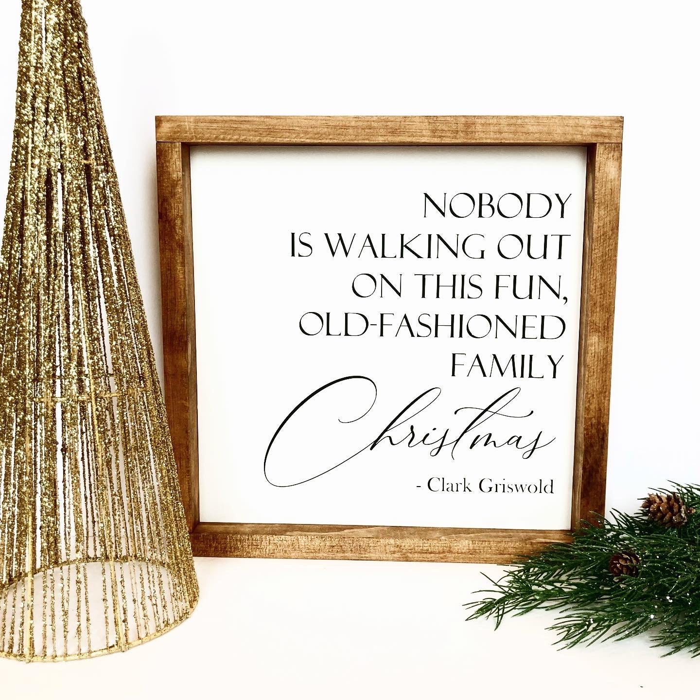 Fun Old Fashioned Family Christmas Sign