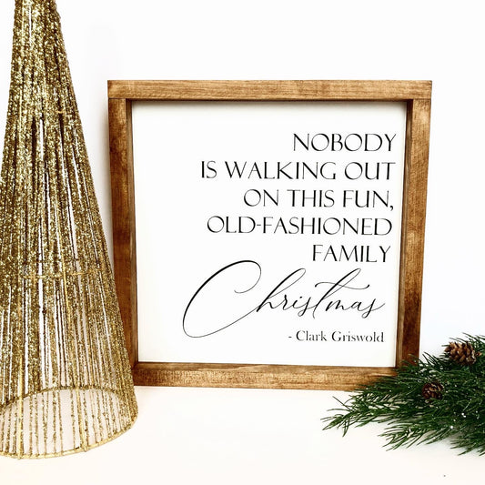 Fun Old Fashioned Family Christmas Sign