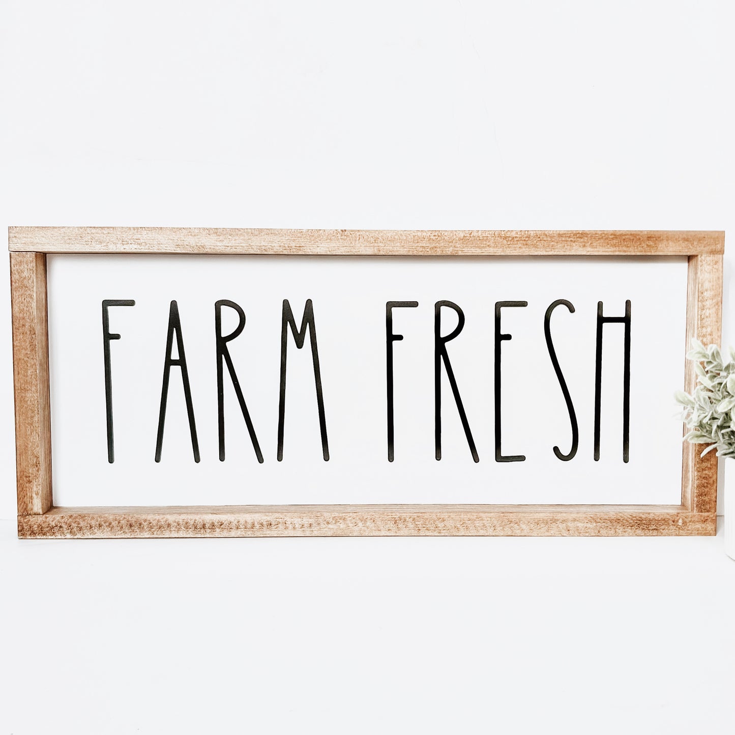 Farm Fresh Kitchen Wood Sign
