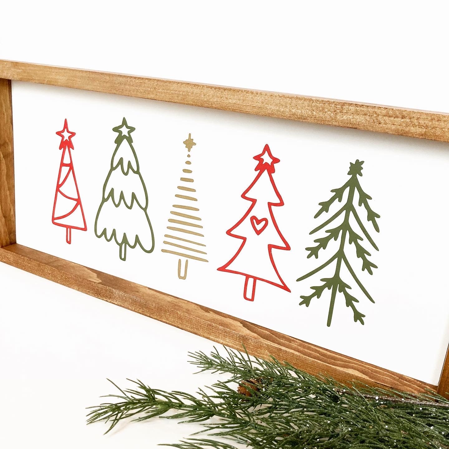 Cute Christmas Tree Sign