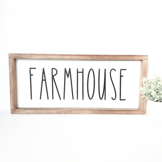 Farmhouse Wood Sign