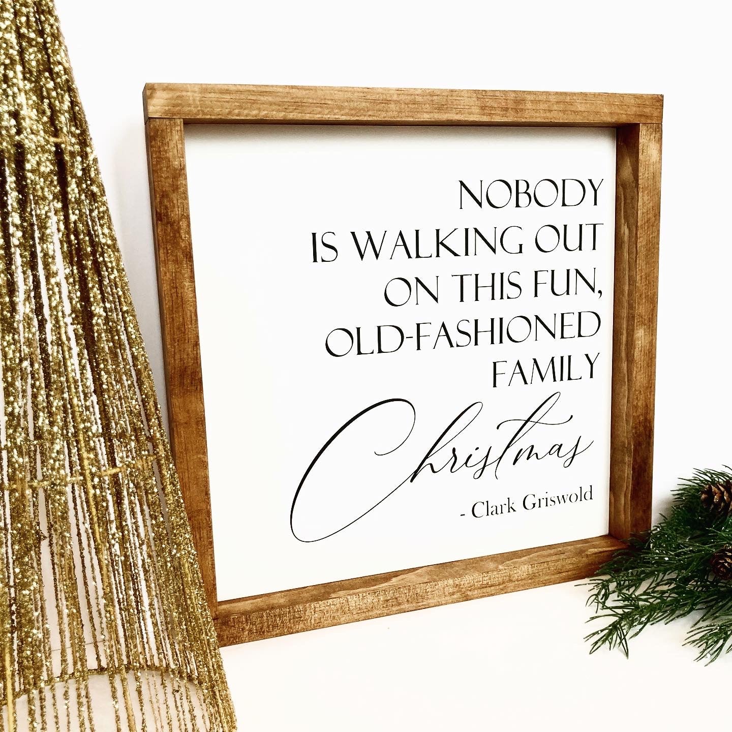 Fun Old Fashioned Family Christmas Sign