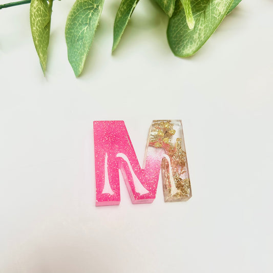 Resin Letter Magnet - M