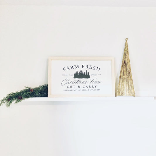 Farm Fresh Christmas Trees Sign