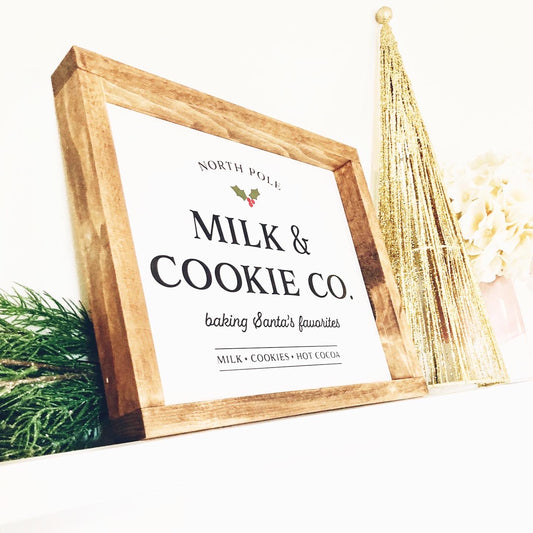 Milk and Cookie Co. Christmas Sign