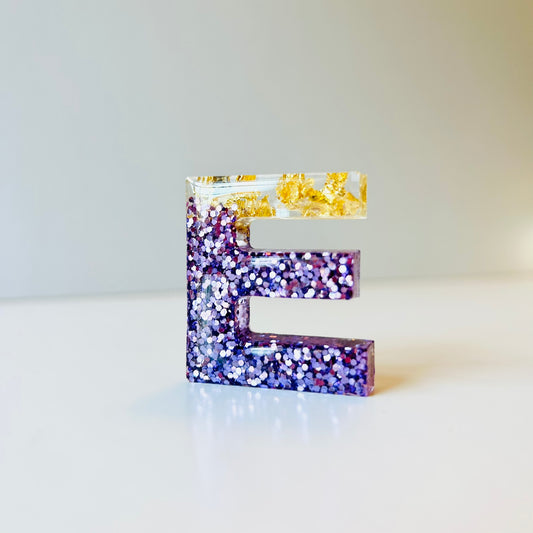 Resin Letter Magnet - E