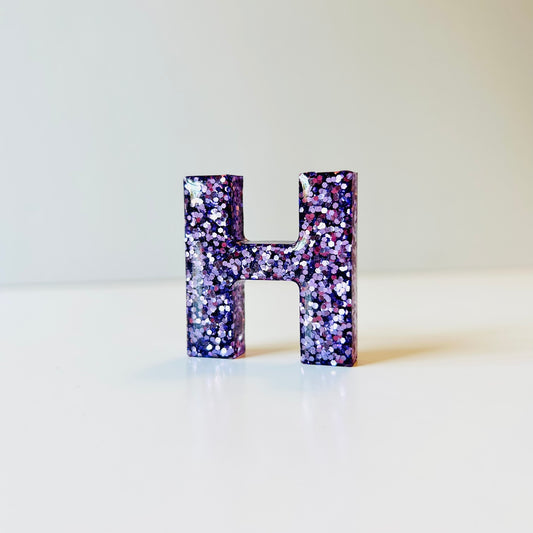 Resin Letter Magnet - H