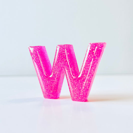 Resin Letter Magnet - W