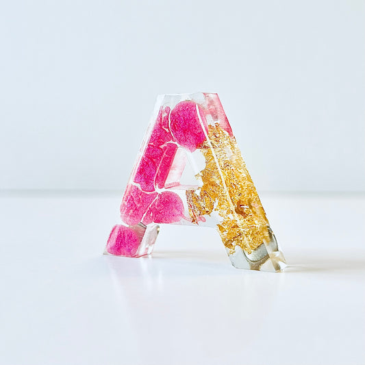 Resin Letter Magnet - A