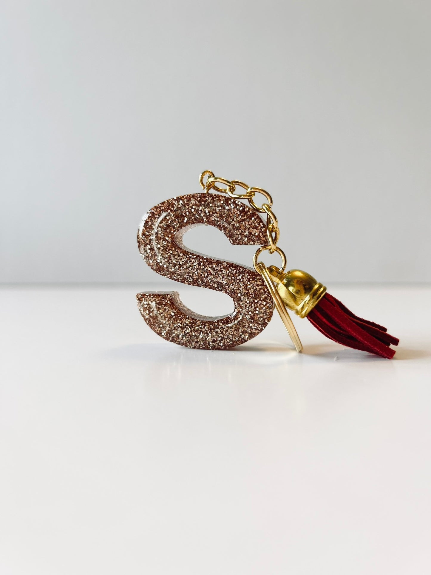 Resin Letter Keychain - S