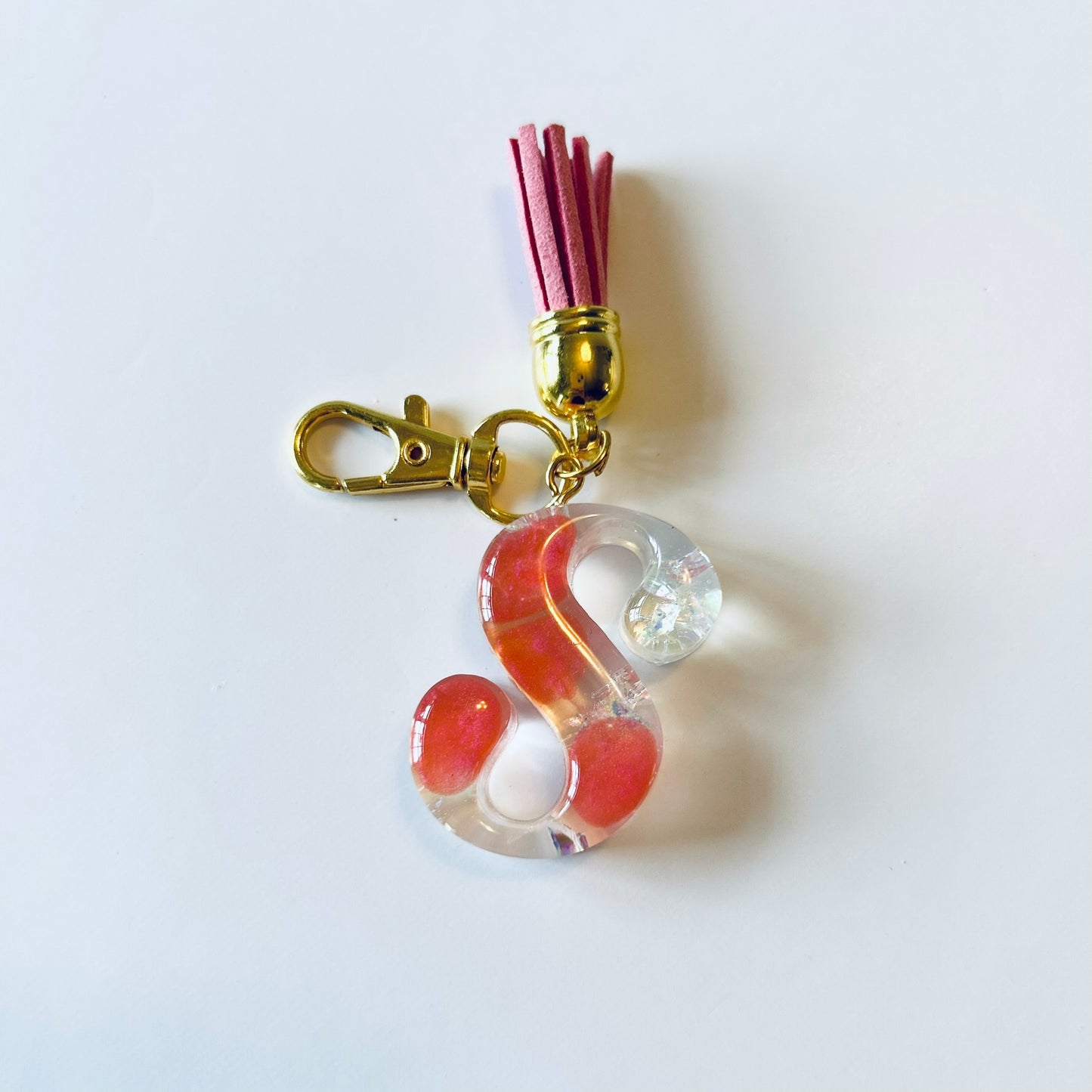 Resin Letter Keychain - S