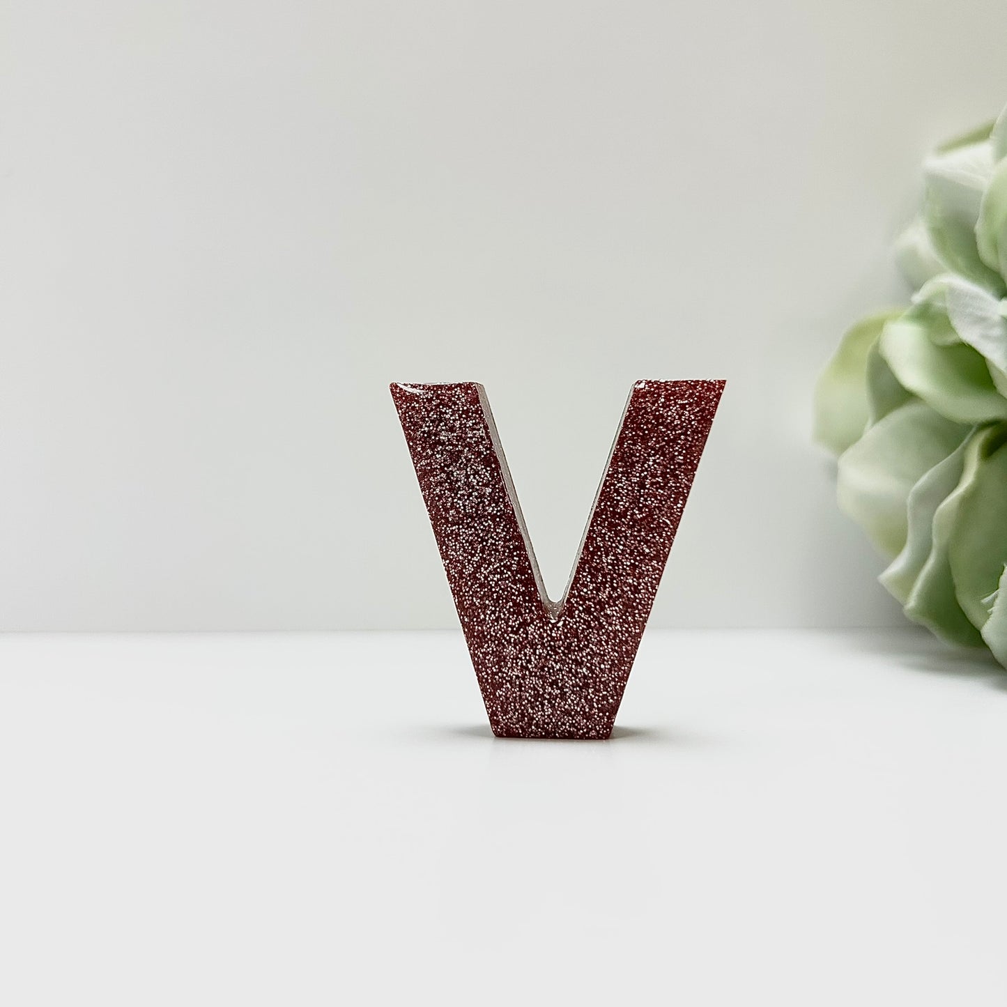 Resin Letter Magnet - V