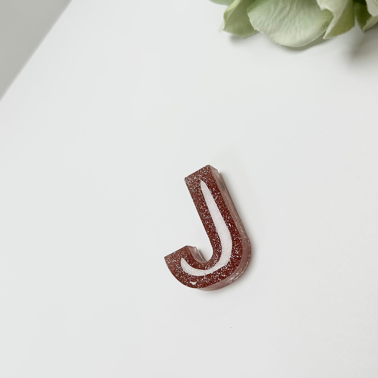 Resin Letter Magnet - J