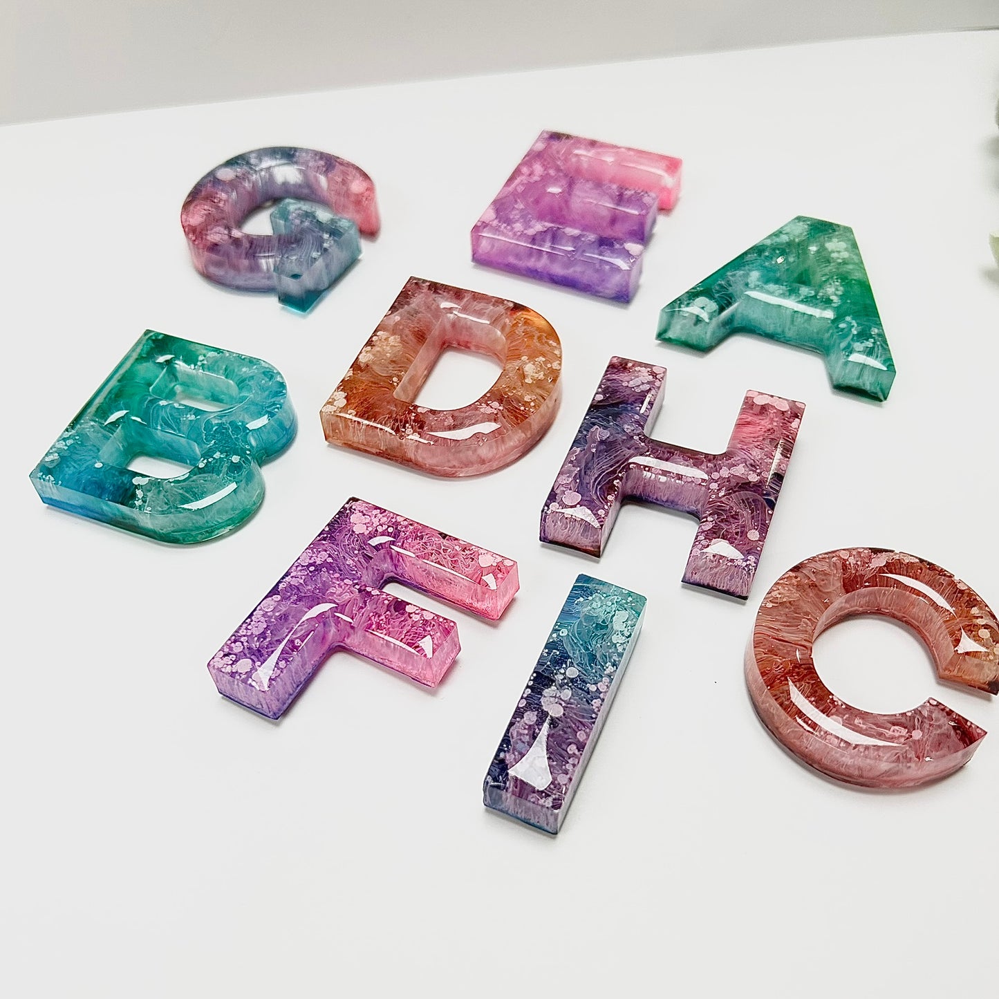 Resin Letter Magnet - D