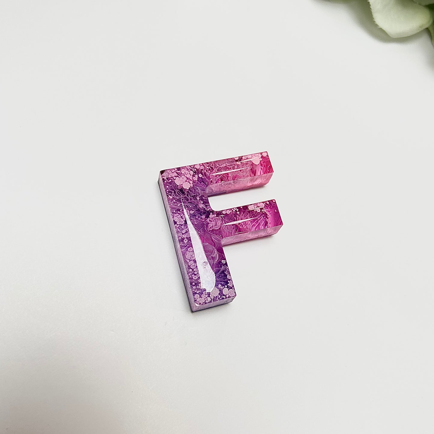 Resin Letter Magnet - F