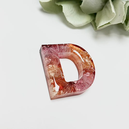 Resin Letter Magnet - D