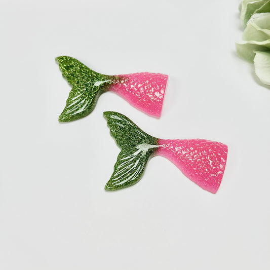 Resin Mermaid Magnet - Pink and Green