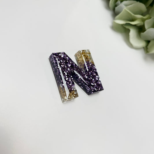 Resin Letter Magnet - N