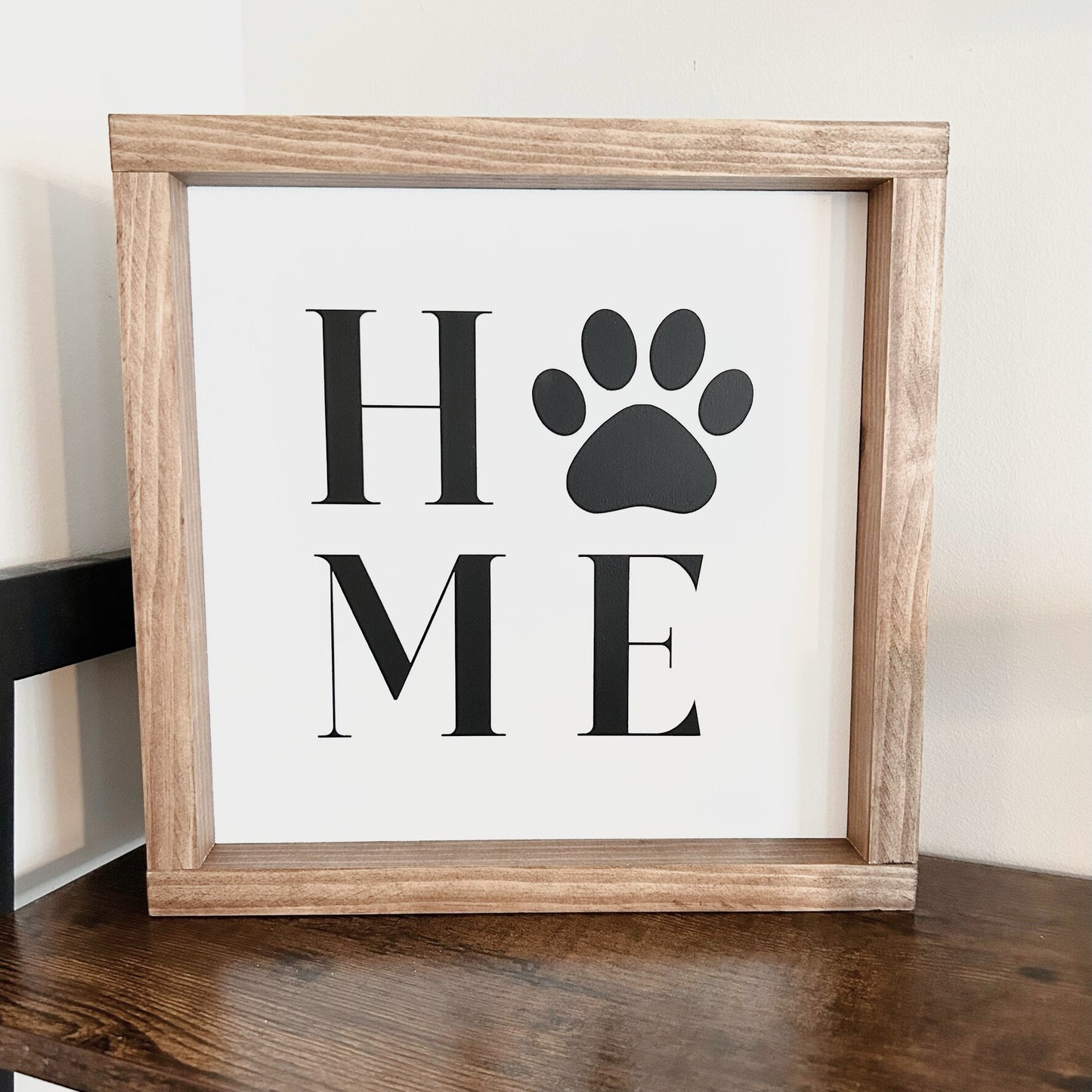 Home Paw Print Sign