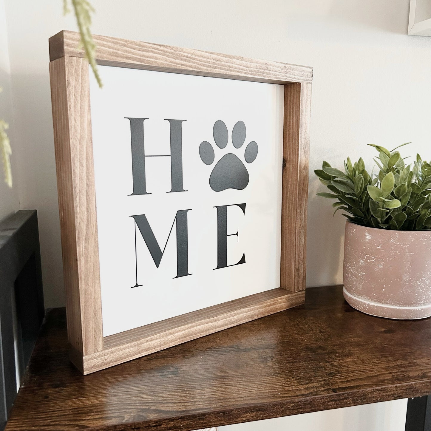 Home Paw Print Sign