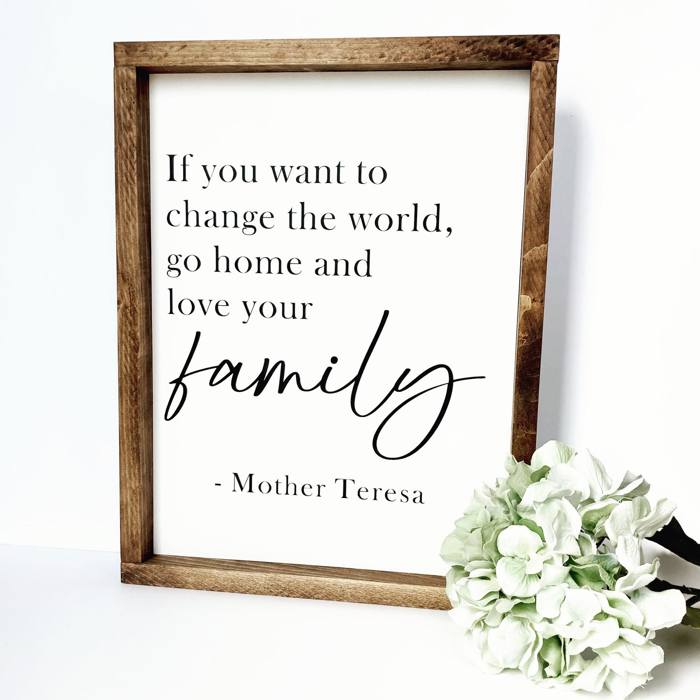 Mother Teresa Family Sign