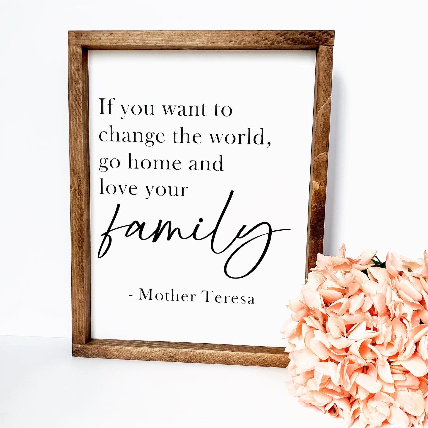 Mother Teresa Family Sign