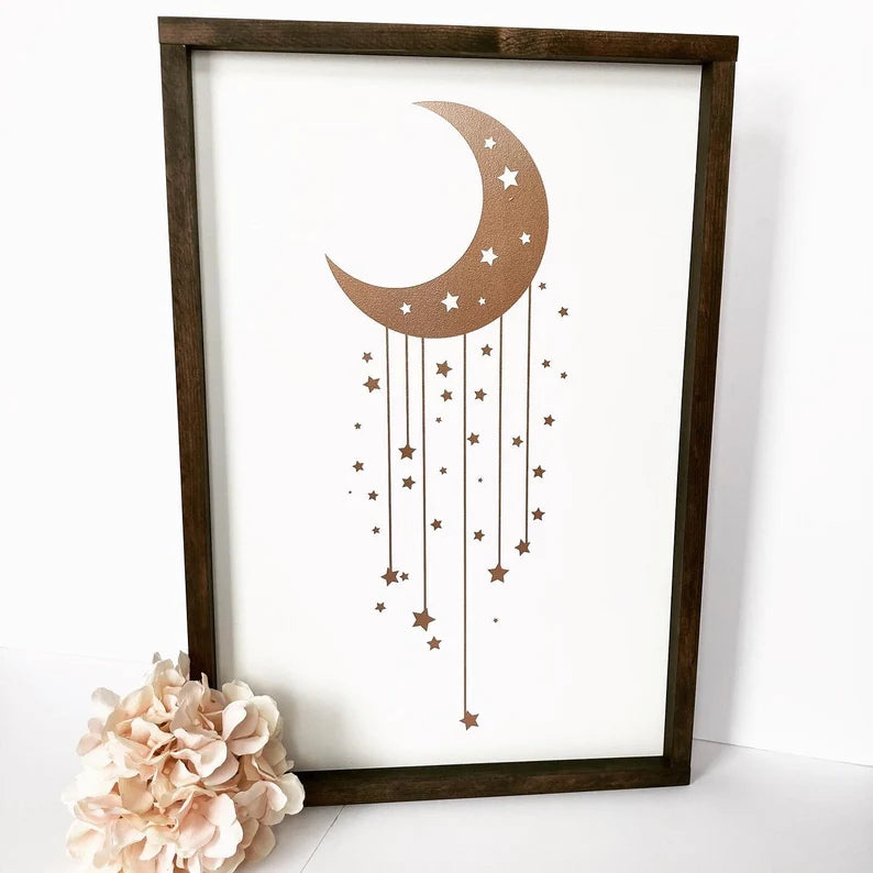 Moon & Stars Nursery Sign